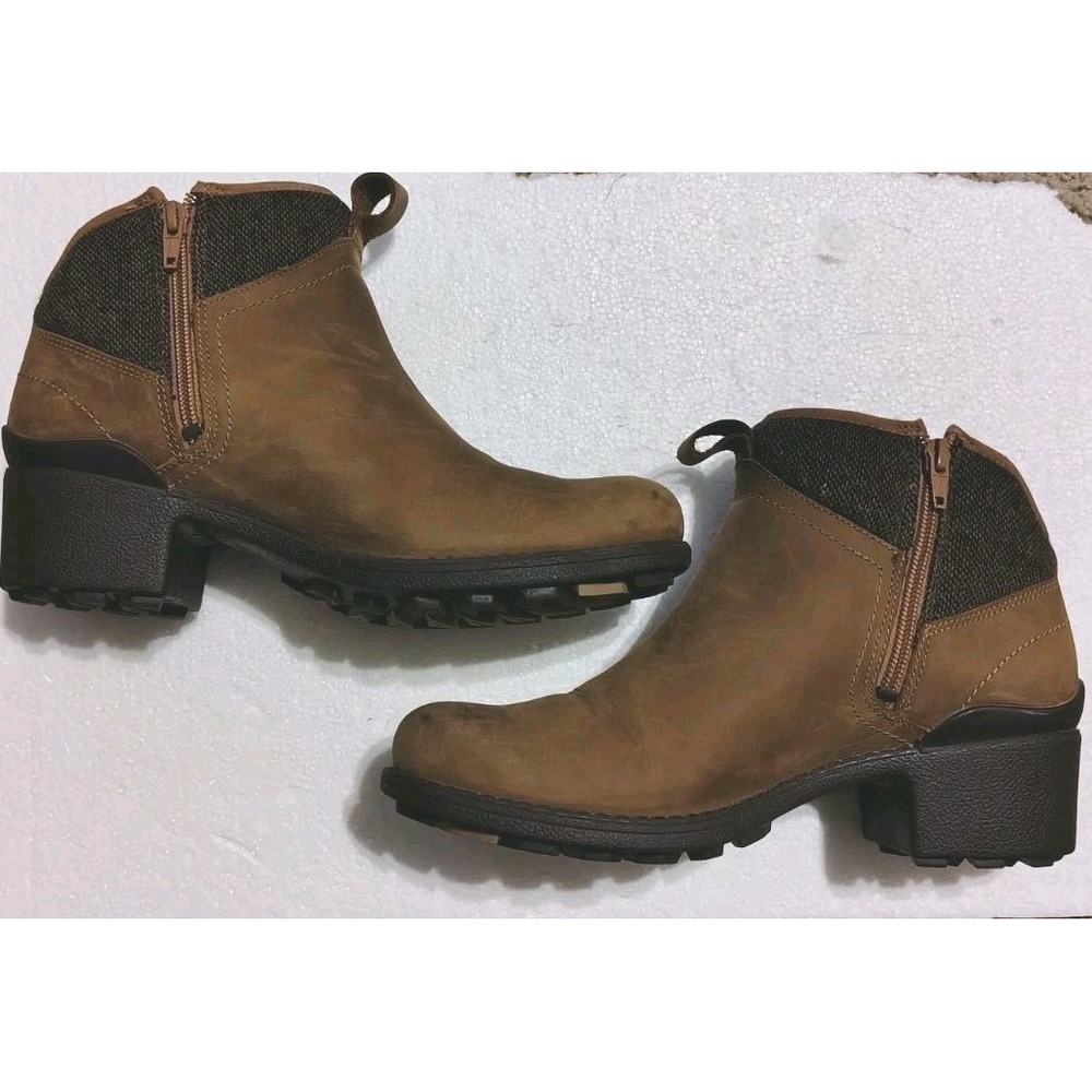 Merrell Wool Blend Chateau Mid Pull Waterproof Boots Women's Sz Brown 8.5 - Picture 1 of 7